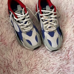 RS-X Blue and Red Sneakers